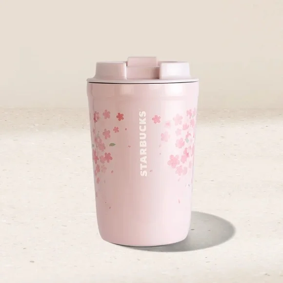 🆕 Starbucks Cherry Blossom 12 oz Stainless Steel Tumbler - Picture 1 of 9
